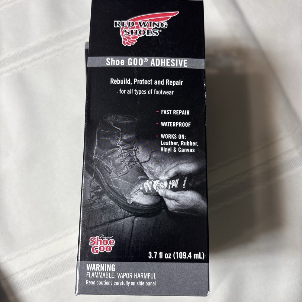 Red Wing Shoe Goo Glue Adhesive(Fast Repair on Lthr/Rubber/Vinyle/Canvas)
